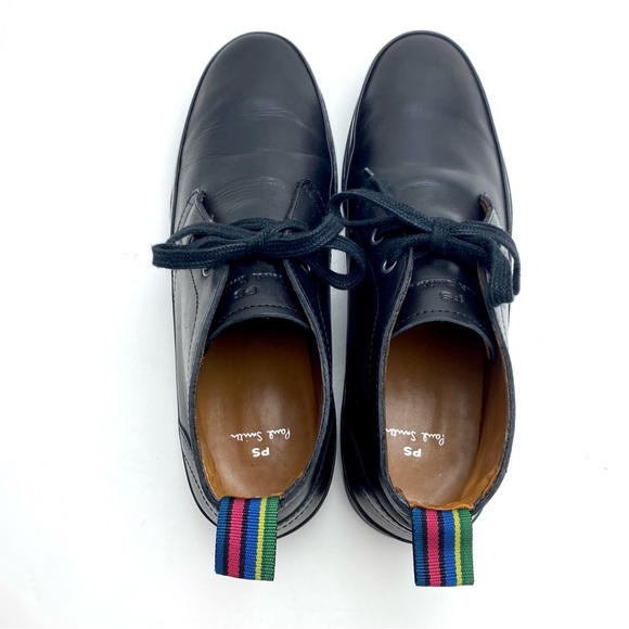 PS Paul Smith Cleon Leather Chukka Boots in Black - Picture 10 of 13